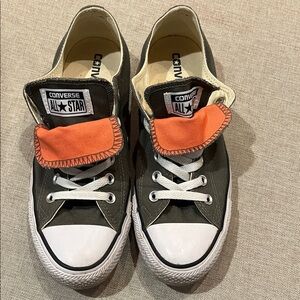 Converse Black and Orange Sneakers